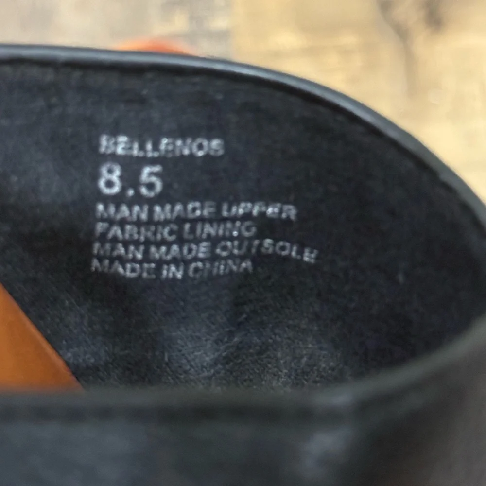 Women's Yellowbox Black Leather Slide Sandals - Classic Comfort - Picture 6 of 6